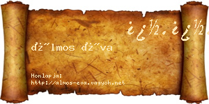 Álmos Éva névjegykártya