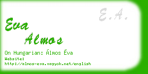 eva almos business card